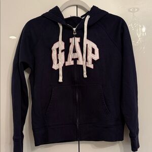 GAP Women’s Dark Blue Zip-Up Hoodie